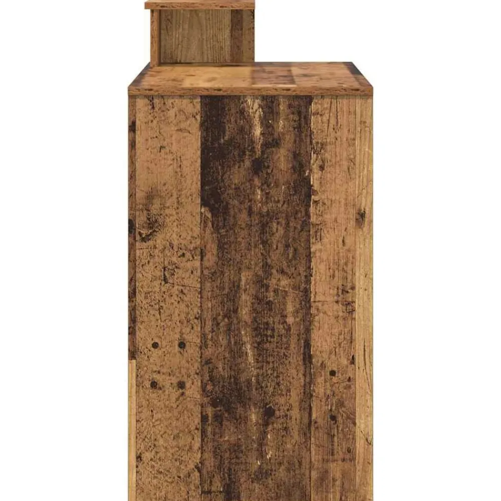 vidaXL Escritorio con cajón 120,5 x 44 x 88,5 cm Madera envejecida New