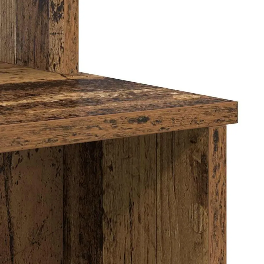 vidaXL Escritorio con cajón 120,5 x 44 x 88,5 cm Madera envejecida New