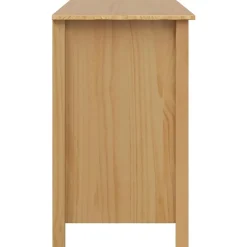 vidaXL Mobiliario De Oficina-Escritorio con cajones Hill Marrón miel 100 x 45 x 74 cm