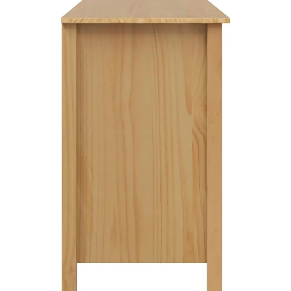 vidaXL Mobiliario De Oficina-Escritorio con cajones Hill Marrón miel 100 x 45 x 74 cm