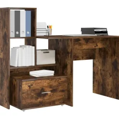 vidaXL Mobiliario De Oficina-Escritorio con cajón 131,5 x 50 x 106,5 cm