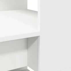 vidaXL Escritorio con estante 113 x 54 x 120 cm Madera de ingeniería White Sale