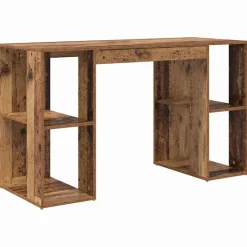 vidaXL Mobiliario De Oficina-Escritorio con estante 130 x 50.5 x 75 cm