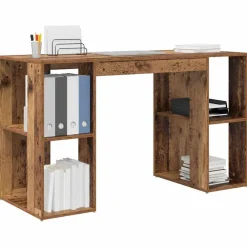 vidaXL Mobiliario De Oficina-Escritorio con estante 130 x 50.5 x 75 cm