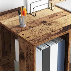 vidaXL Mobiliario De Oficina-Escritorio con estante 130 x 50.5 x 75 cm