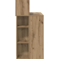 vidaXL Mobiliario De Oficina-Escritorio con estante Roble artesanal 90 x 48 x 101,5 cm