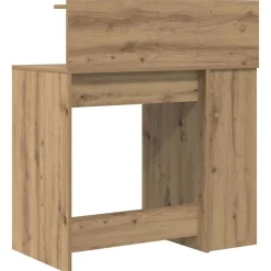 vidaXL Mobiliario De Oficina-Escritorio con estante Roble artesanal 90 x 48 x 101,5 cm