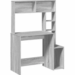 vidaXL Mobiliario De Oficina-Escritorio con estantes contrachapada 100x45x140 cm