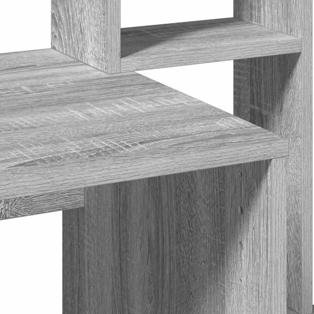 vidaXL Mobiliario De Oficina-Escritorio con estantes contrachapada 100x45x140 cm