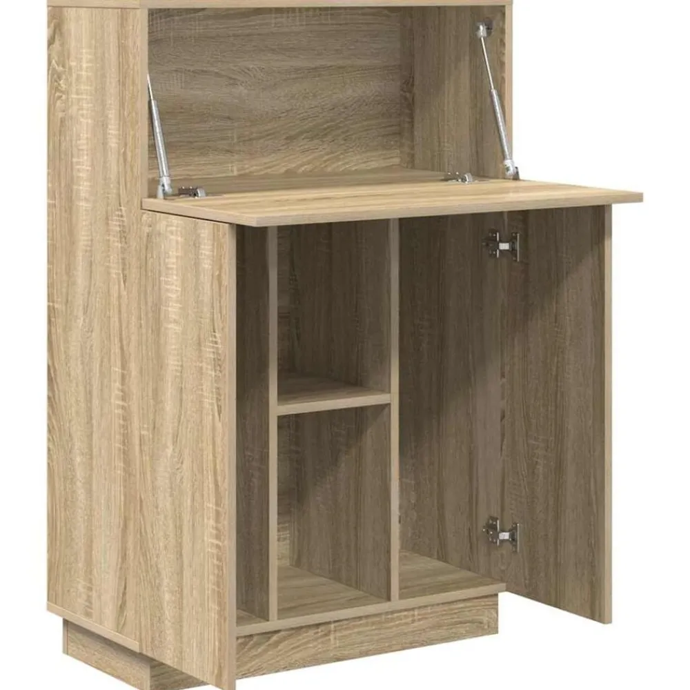 vidaXL Mobiliario De Oficina-Escritorio con estante 71.5 x 31.5 x 106.5 cm