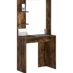vidaXL Mobiliario De Oficina-Escritorio con estante 78,5 x 37 x 154,5 cm