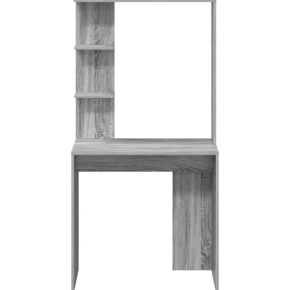 vidaXL Mobiliario De Oficina-Escritorio con estante 78,5 x 37 x 154,5 cm