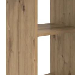 vidaXL Mobiliario De Oficina-Escritorio con estante Roble artesanal 142 x 102 x 73 cm