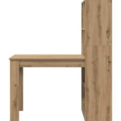 vidaXL Mobiliario De Oficina-Escritorio con estante Roble artesanal 122 x 67 x 145 cm
