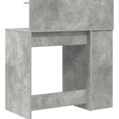 vidaXL Escritorio con estante Gris Concreto 90 x 48 x 101,5 cm Gris hormig&oacute;n Outlet