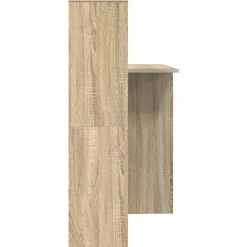 vidaXL Mobiliario De Oficina-Escritorio con estante 131,5 x 50 x 106,5 cm