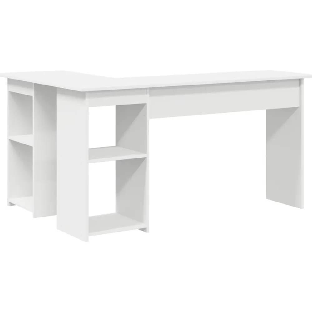 vidaXL Mobiliario De Oficina-Escritorio con estante 142 x 102 x 73 cm Madera de ingeniería