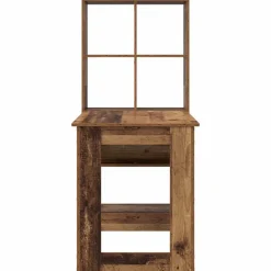 vidaXL Escritorio con estante 122 x 67 x 145 cm Madera envejecida Hot