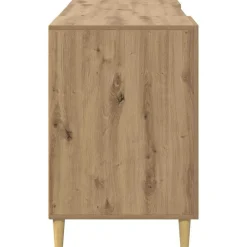 vidaXL Escritorio con estante Roble artesanal 140 x 50 x 75 cm Roble artisan Sale