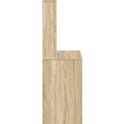 vidaXL Escritorio con estantes contrachapada 100x45x140cm Roble Sonoma Best