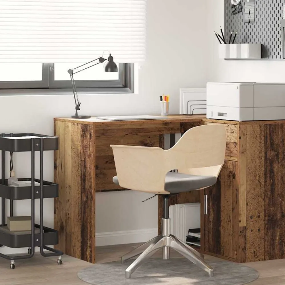 vidaXL Mobiliario De Oficina-Escritorio con estante 102 x 50 x 75 cm