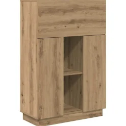 vidaXL Mobiliario De Oficina-Escritorio con estante Roble artesanal 71.5 x 31.5 x 106.5 cm