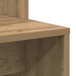 vidaXL Escritorio con estante Roble artesanal 78,5 x 37 x 154,5 cm Roble artisan Clearance