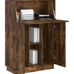 vidaXL Mobiliario De Oficina-Escritorio con estante 71.5 x 31.5 x 106.5 cm