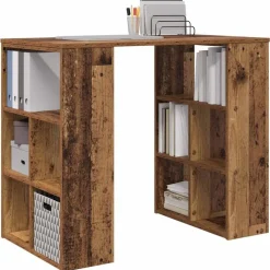 vidaXL Mobiliario De Oficina-Escritorio con estante 90 x 50 x 75 cm