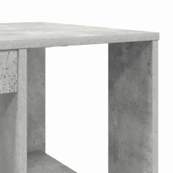 vidaXL Escritorio con estante Gris Concreto 130 x 50.5 x 75 cm Gris hormigón