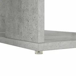 vidaXL Escritorio con estante Gris Concreto 130 x 50.5 x 75 cm Gris hormigón