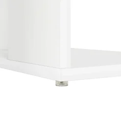 vidaXL Escritorio con estante 130 x 50.5 x 75 cm Madera de ingeniería White New