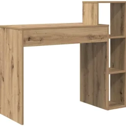 vidaXL Mobiliario De Oficina-Escritorio con estante Roble artesanal 100 x 40 x 90 cm