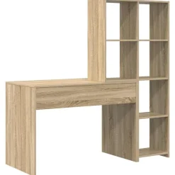 vidaXL Mobiliario De Oficina-Escritorio con estante 138,5 x 55 x 143 cm