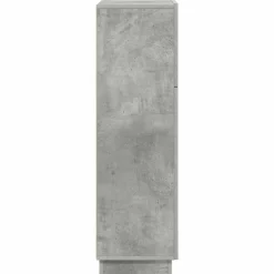 vidaXL Escritorio con estante Gris Concreto 71.5 x 31.5 x 106.5 cm Gris hormigón New
