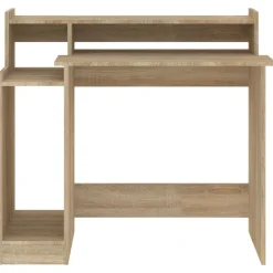 vidaXL Mobiliario De Oficina-Escritorio con LED madera contrachapada 97x45x90cm