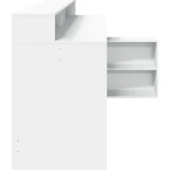 vidaXL Mobiliario De Oficina-Escritorio con luz LED madera ingeniería 200x104x91 cm