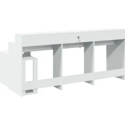 vidaXL Mobiliario De Oficina-Escritorio con luz LED madera ingeniería 200x104x91 cm
