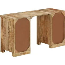 vidaXL Escritorio con pedestal madera maciza de mango 140x50x77 cm Discount