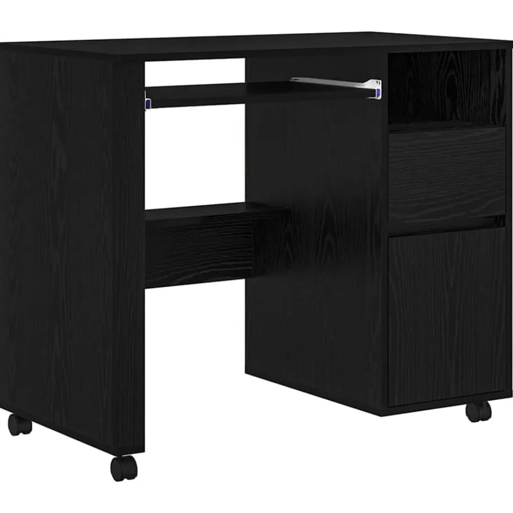 vidaXL Mobiliario De Oficina-Escritorio con Ruedas con cajón 91 x 50 x 77 cm