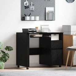 vidaXL Mobiliario De Oficina-Escritorio con Ruedas con cajón 91 x 50 x 77 cm