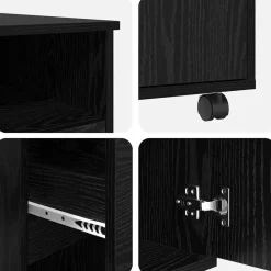 vidaXL Mobiliario De Oficina-Escritorio con Ruedas con cajón 91 x 50 x 77 cm