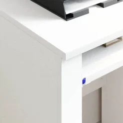 vidaXL Escritorio con Ruedas 91 x 50 x 77 cm Madera de ingeniería White Hot