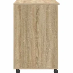 vidaXL Escritorio con Ruedas con cajón 91 x 50 x 77 cm Roble Sonoma Clearance