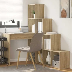 vidaXL Mobiliario De Oficina-Escritorio de Esquina 101,5 x 149,5 x 149,5 cm