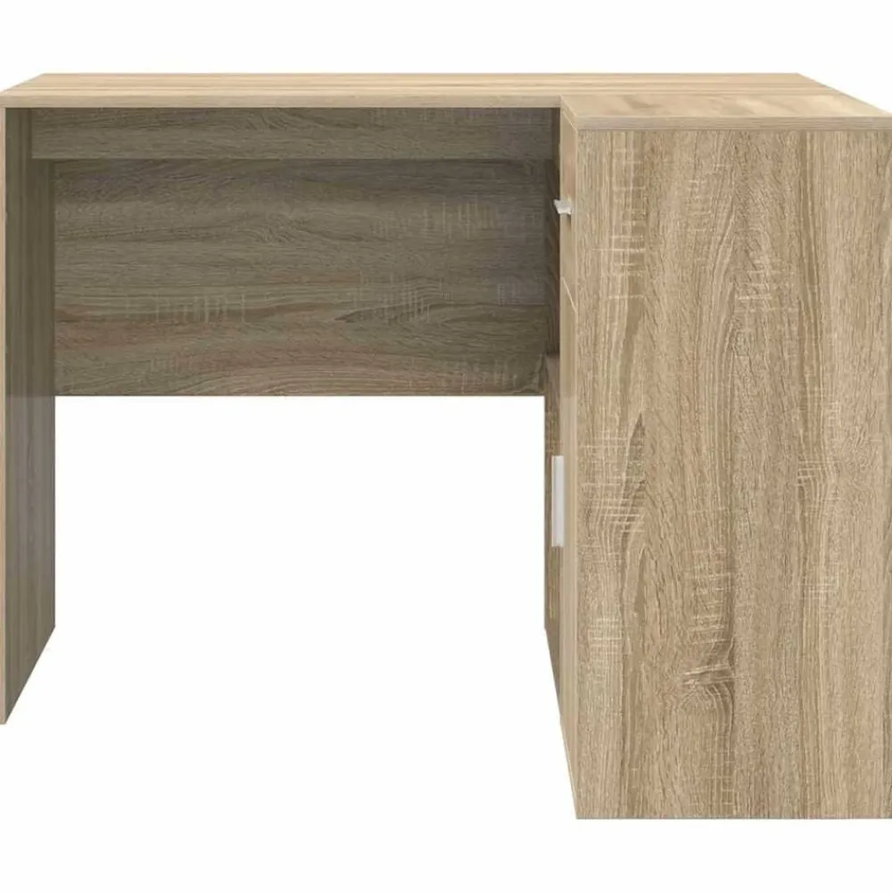 vidaXL Mobiliario De Oficina-Escritorio de Esquina con cajón 102 x 88 x 75 cm