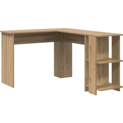 vidaXL Mobiliario De Oficina-Escritorio de Esquina Roble artesanal 140 x 113,5 x 75 cm