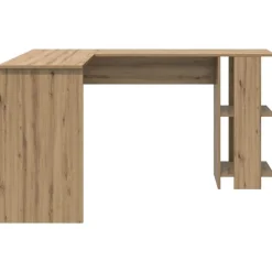 vidaXL Mobiliario De Oficina-Escritorio de Esquina Roble artesanal 140 x 113,5 x 75 cm