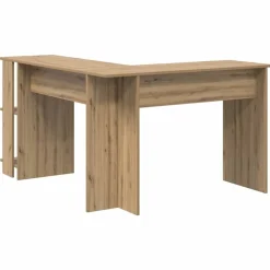 vidaXL Mobiliario De Oficina-Escritorio de Esquina Roble artesanal 140 x 113,5 x 75 cm