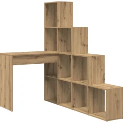 vidaXL Escritorio de Esquina Roble artesanal 101,5 x 149,5 x 149,5 cm Roble artisan Outlet